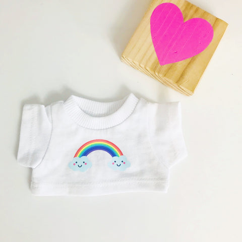 Cheerful Rainbow Personalised Candy Teddy Bear