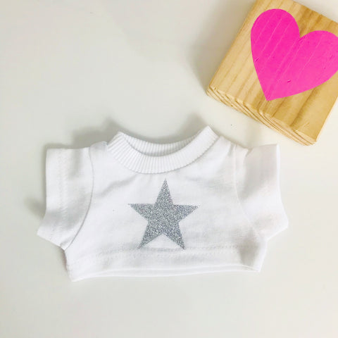 Glittery Star Personalised Candy Teddy Bear