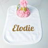 Baby Girls Personalised Cute Baby Bib