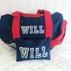 Boys Personalised Sleepover Bag, Weekend Bag, Activity Bag, Wash Bag Gift For Boys