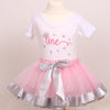 Baby Girls First Birthday Tutu Outfit - Gold or Silver