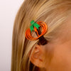 Pumpkin Halloween Hair Clip