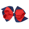 Two Tone Hair Bow Medium