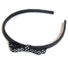 black headband teeny tiny gingham dots spots hairbows hair accessories school hair bows hair clip headband candy bows