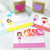 Fabulous Party Bag Filler Cards with Hair Bobbles