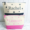 Personalised Star Name Two Tone Make Up Toiletries Bag - Perfect Gift for Girls Mums & Friends