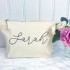 Personalised Natural Ivory Canvas and Rope Tote Beach Bag With Any Phrase/Name