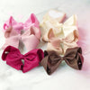 Gift Set of 6 Extra Large Boutique Hair Bows pink cream brown rose navy red white yellow orange green purple