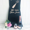 Adult 'Lets Wine Down' Apron - Teacher Gift,Mothers Day Gift, Perfect Gift for Mum, Sister, Daughter