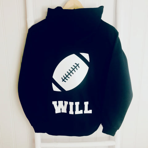 hoodie boys hoodie, girls hoodie, personalised hoodie, activity hoodie, rugby, football, tennis, gymnastics, horseriding, golfing, golf, dance, unicorn hoodie personalised gifts
