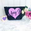 Sparkle Heart Make Up Toiletries Bag - Perfect Gift for Girls Mums & Friends