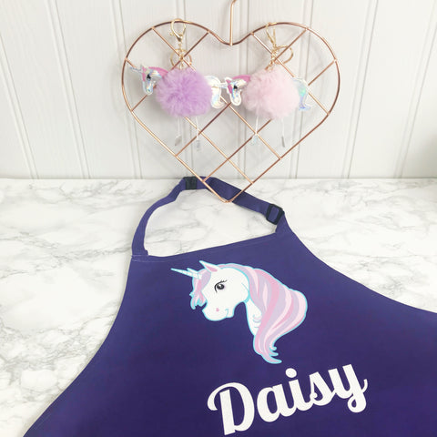 Unicorn Childrens Personalised Apron