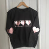 Girls' Rose Gold STAR Design Long Sleeve Sweatshirt - Charcoal Grey or Black