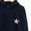 Girls' Love Heart Rose Gold Personalised Hoodie Black (5 design options)