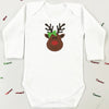 Personalised First Christmas Miss Rudolph Baby Grow or T Shirt for Girls