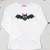 Girls Halloween Batty T shirt or Baby Grow - Personalisation Available