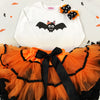 Girls Halloween Batty T shirt or Baby Grow - Personalisation Available