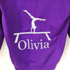 Girls' Gymnastics Personalised Hoodie (7 colours)