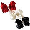 satin crystal hair bow