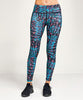 Ladies and Girls Performance Marine Print Leggings