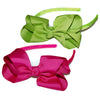 Gift Set of 2 Traditional Bow Headband navy white pink green rose lilac yellow ivory red