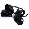 Satin crystal headband candy bows