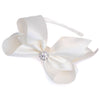 Satin crystal headband candy bows