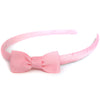 School Bowtie Headband in Solid Ribbon Colours