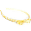 yellow headband teeny tiny gingham dots spots hairbows hair accessories school hair bows hair clip headband candy bows