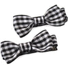 Back to School Gift Card and Pair of Mini Bow Clips in Solid and Gingham Ribbon