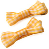 Back to School Gift Card and Pair of Mini Bow Clips in Solid and Gingham Ribbon