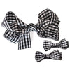 Gingham Ribbon Hair Bow and Mini Hair Bow Set