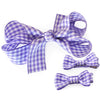 Gingham Ribbon Hair Bow and Mini Hair Bow Set