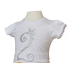 Girls Diamante Sparkly White Number T-Shirt - Available Short or Long Sleeves