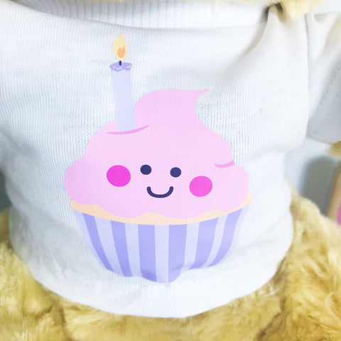 Cute Birthday Cake Personalised Candy Teddy Bear