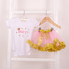 Baby Girls First Birthday Tutu Outfit - (2 options) Gold or Silver