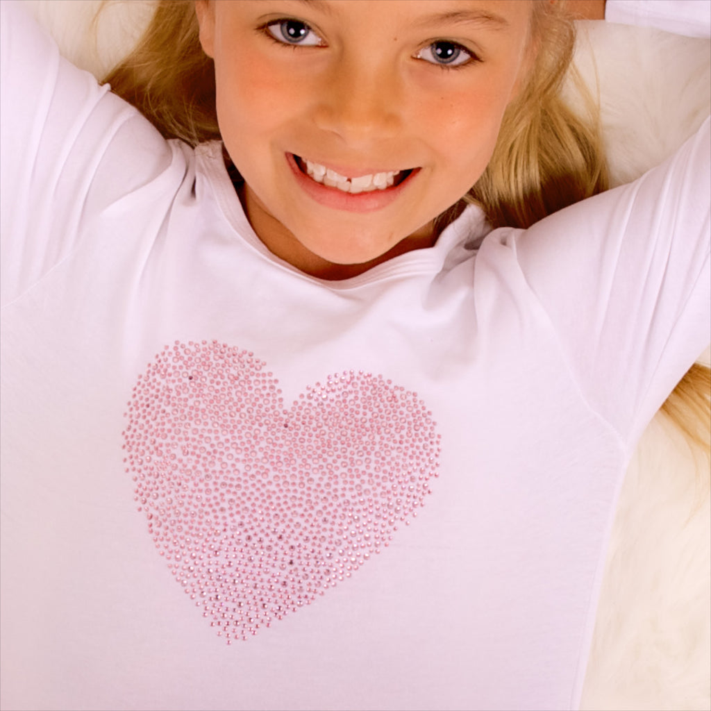 Girls shop heart shirt