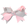 light pink grey silver two tone twist candy bows hair bows, stripe bows, stripey, bobbles, baby bands, hair accessories bows, stretchy baby headbands, felt bows, hair bobbles, headbands, alice bands, sweetie headband, hair clip hand tied hair bows sparkly hair bows