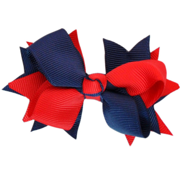 red navy two tone twist candy bows hair bows, stripe bows, stripey, bobbles, baby bands, hair accessories bows, stretchy baby headbands, felt bows, hair bobbles, headbands, alice bands, sweetie headband, hair clip hand tied hair bows sparkly hair bows