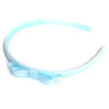light blue headband teeny tiny gingham dots spots hairbows hair accessories school hair bows hair clip headband candy bows