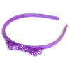 purple headband teeny tiny gingham dots spots hairbows hair accessories school hair bows hair clip headband candy bows