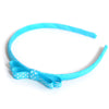 turquoise headband teeny tiny gingham dots spots hairbows hair accessories school hair bows hair clip headband candy bows