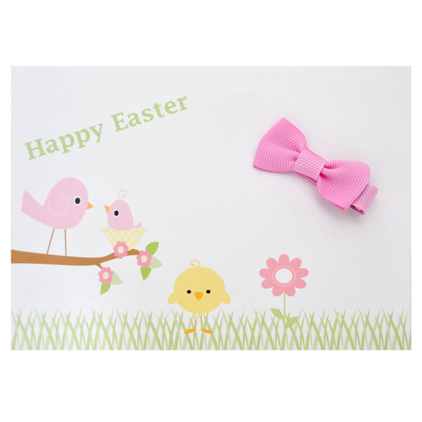 Easter Chick Gift Card Complete with Mini Hair Bow