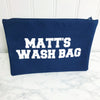 Men and Dads Personalised Wash Bags - Perfect for Birthdays and Fathers Day - 5 Colour Options