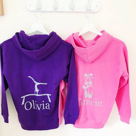 Girls' Dance Personalised Hoodie  (7 colours available)