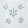Snowflake Diamante Long or Short Sleeve White T Shirt