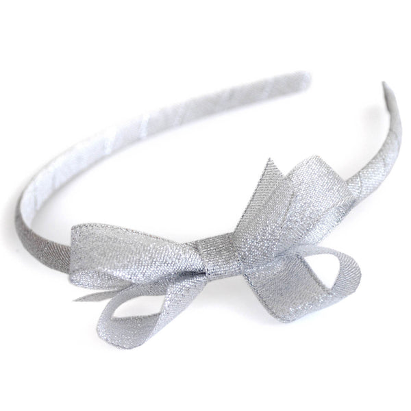 girls hair accessory sparkly silver gold headband hair bows alice bands candy bows