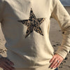 Limited Edition Ladies and Girls Leopard Star Organic Sweatshirt