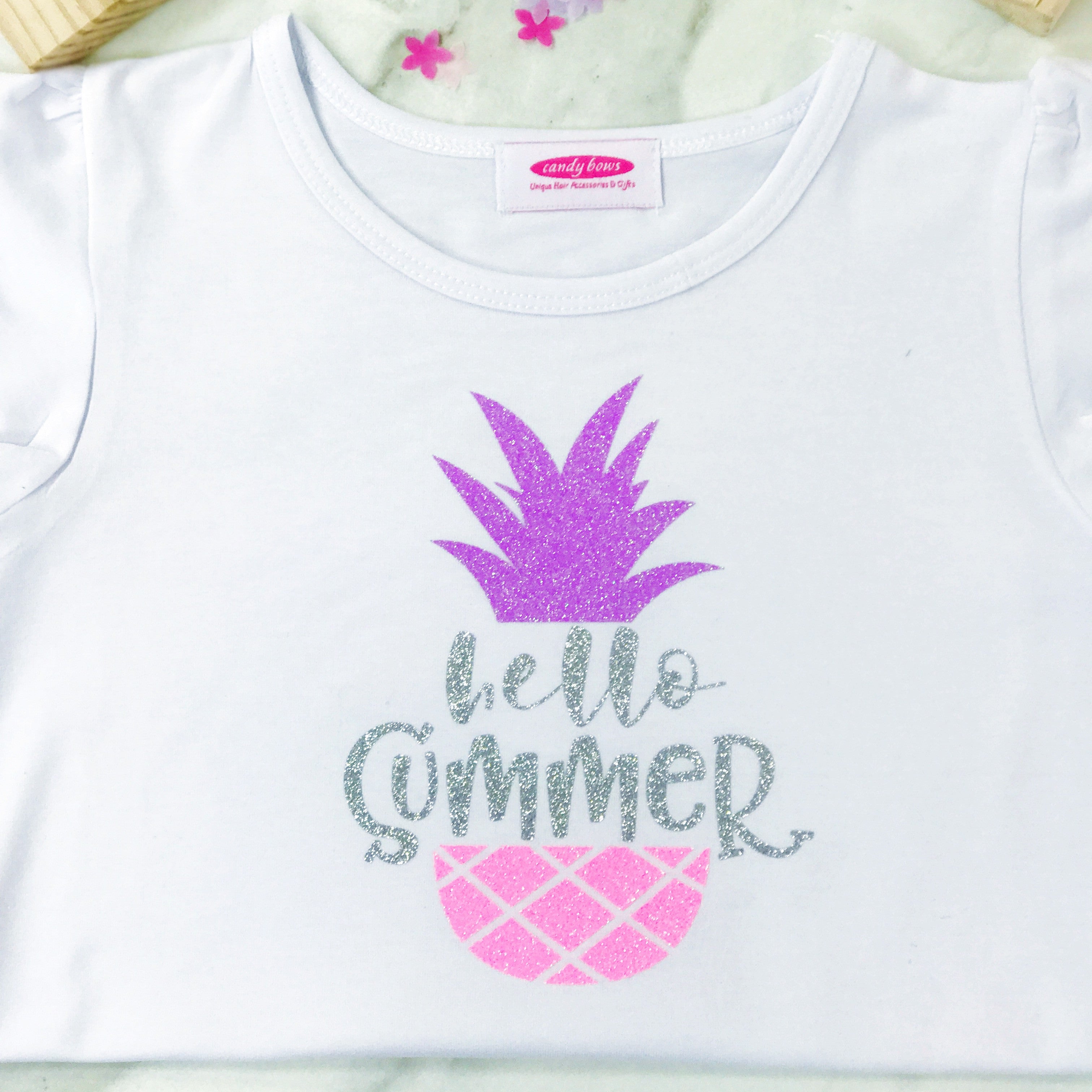 girls pineapple t shirt