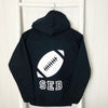 Boys'  Rugby Personalised Activity Hoodie (3 colours available)